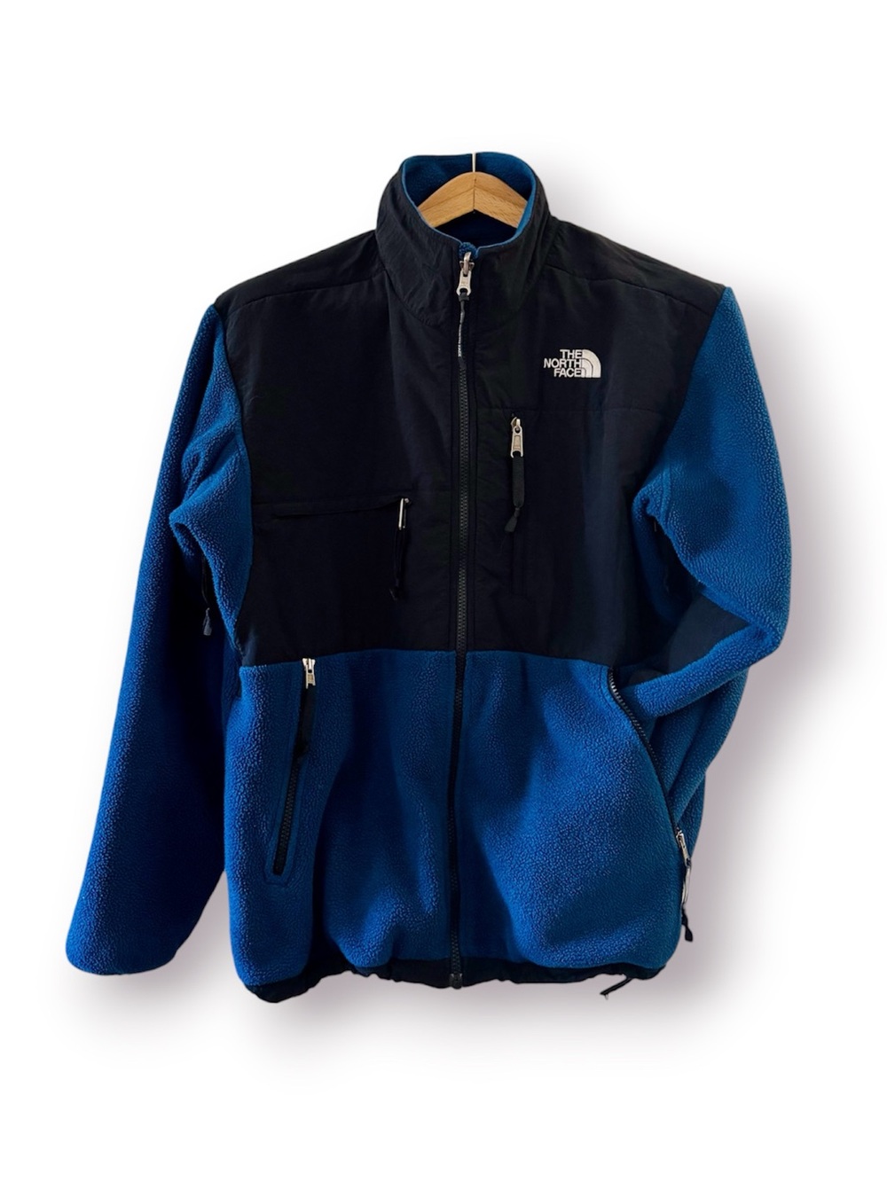 The North Face Classic Denali Fleece Jacket, Full Zip sz. M (Blue / Black) - Picture 15 of 17